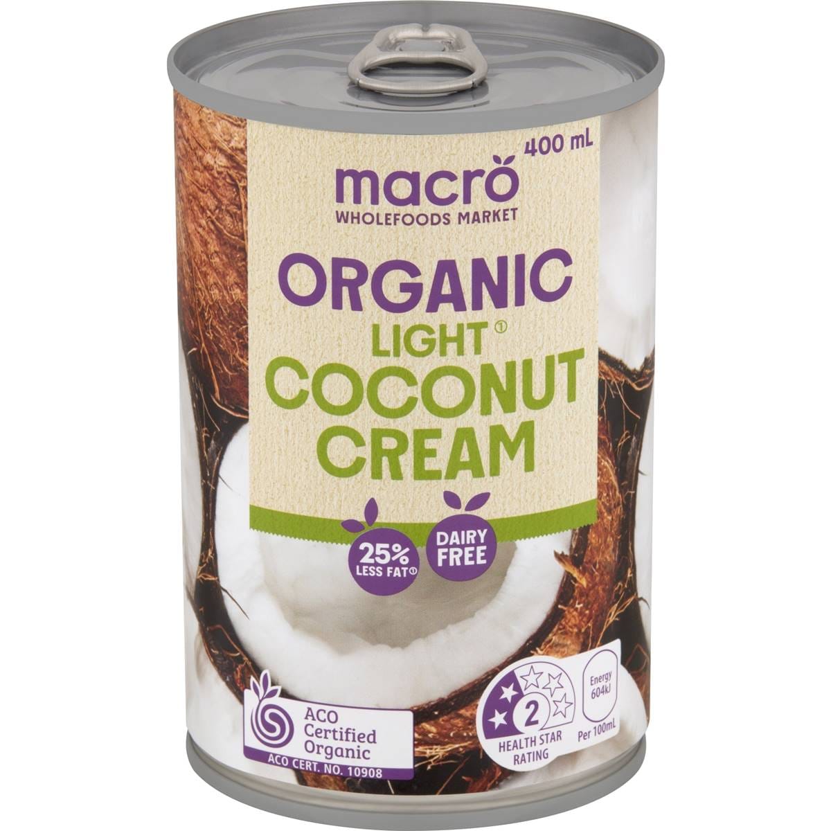 Macro Organic Light Coconut Cream