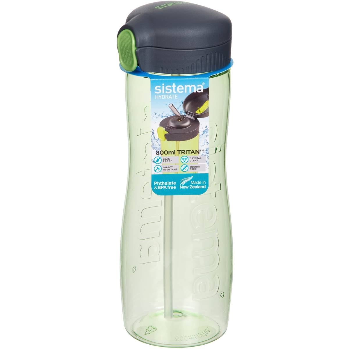 Sistema Hydrate Quick Flip Bottle Assorted 800mL each