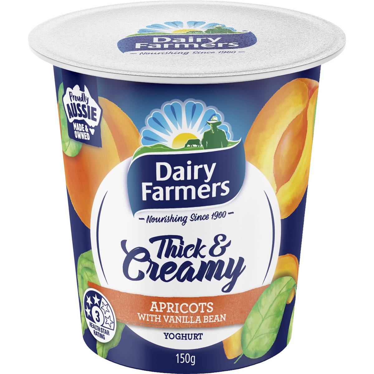 Calories in Dairy Farmers Thick & Creamy Apricot & Vanilla calcount