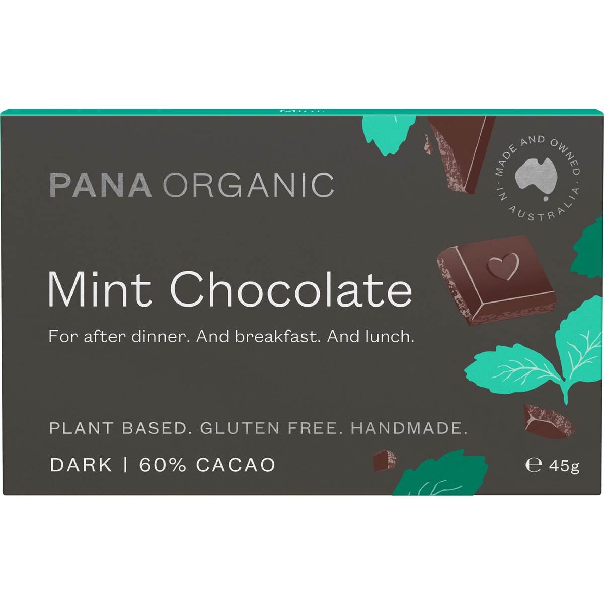 Calories in Pana Organic Mint Chocolate calcount