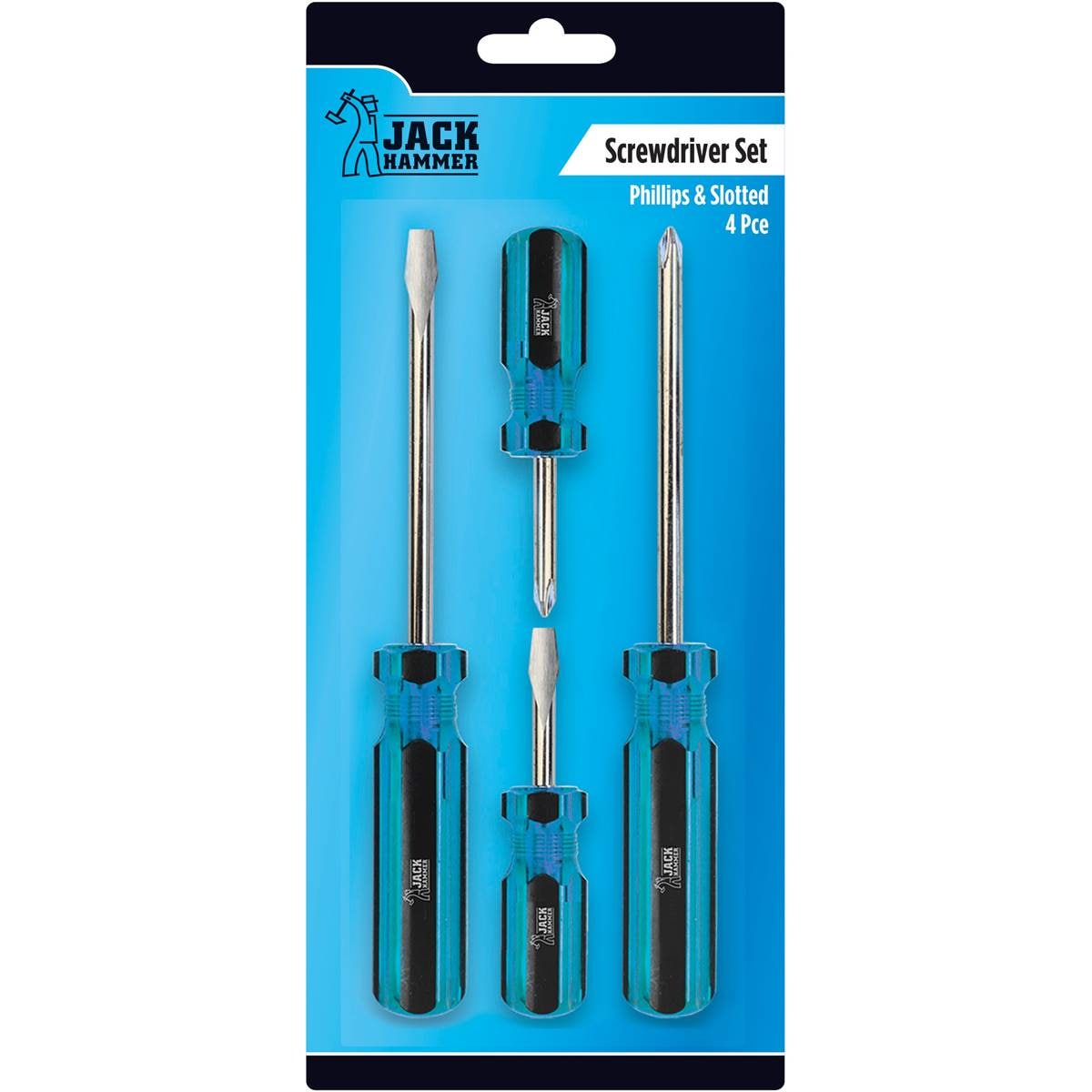 Jack Hammer Screw Driver Set 4 Piece