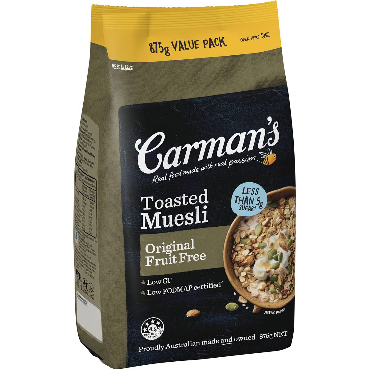 carman's almond cashew and coconut muesli