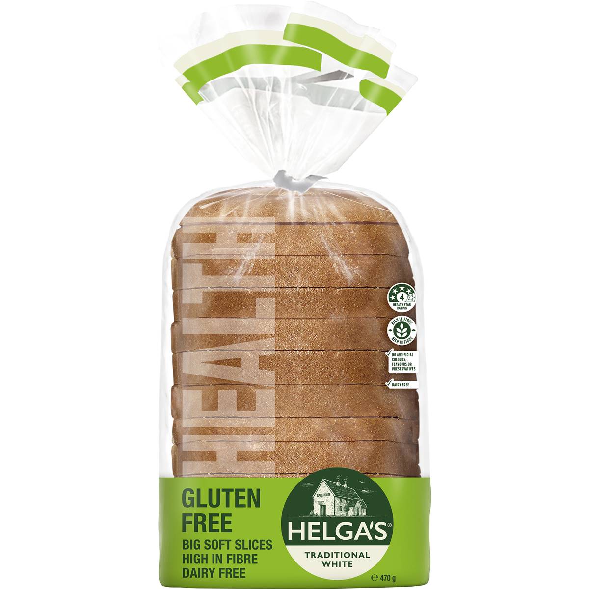 Calories in Helga's Gluten Free Traditional White Loaf calcount