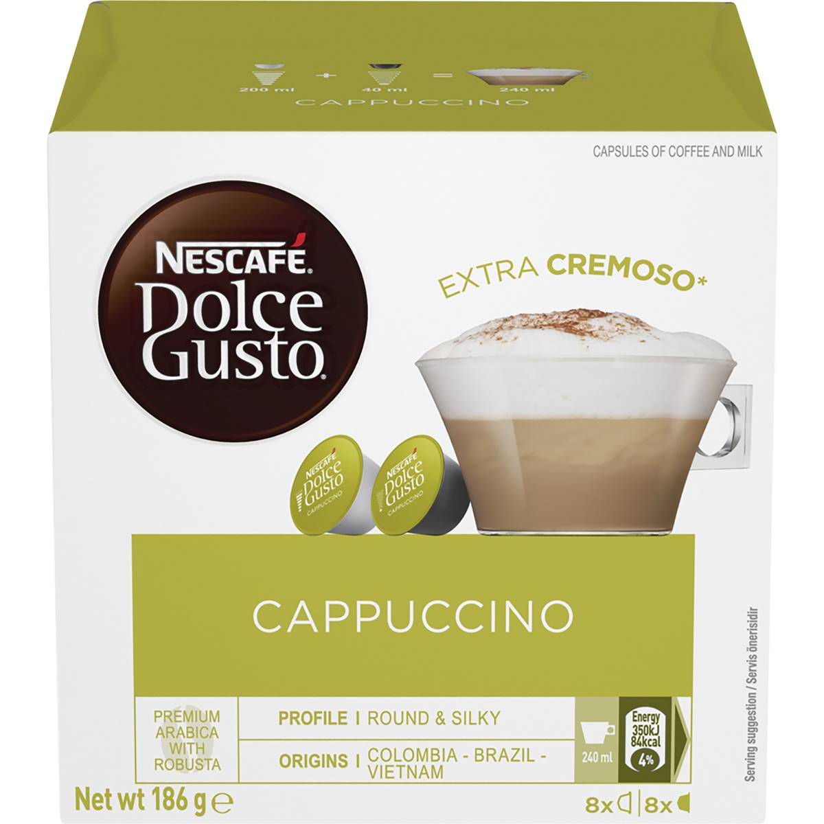 Nescafe Dolce Gusto Cappuccino Capsules