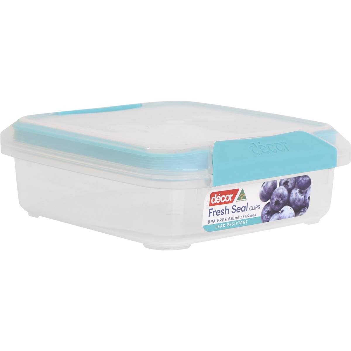 Decor Fresh Seal Clips Square Container 630mL each