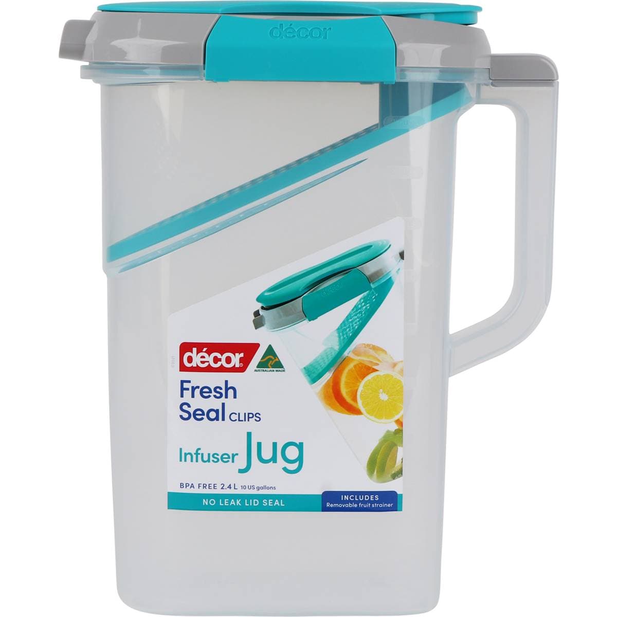 Decor Fresh Seal Clips Infuser Jug 2.4L each