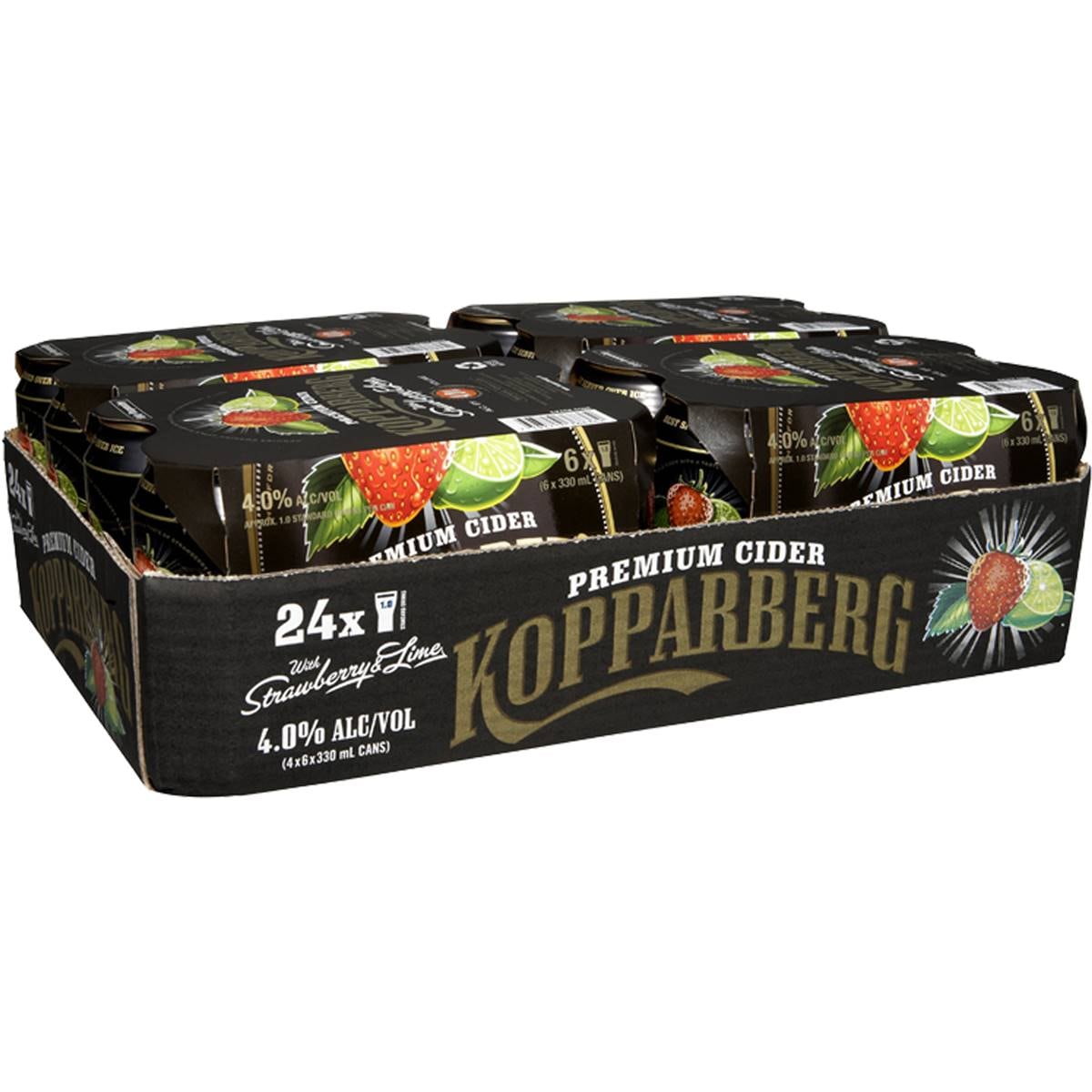 Calories in Kopparberg Strawberry & Lime Cider Bottles calcount