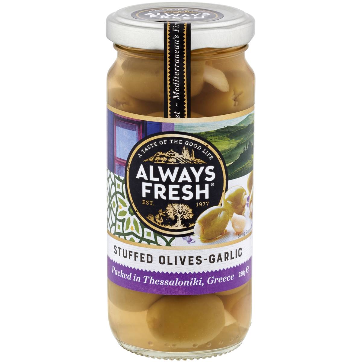 Calories in Always Fresh Garlic Olives calcount