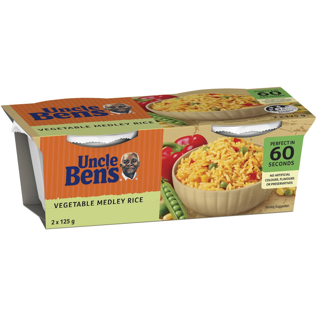 Calories in Uncle Ben's Veg Medley Rice Cup calcount