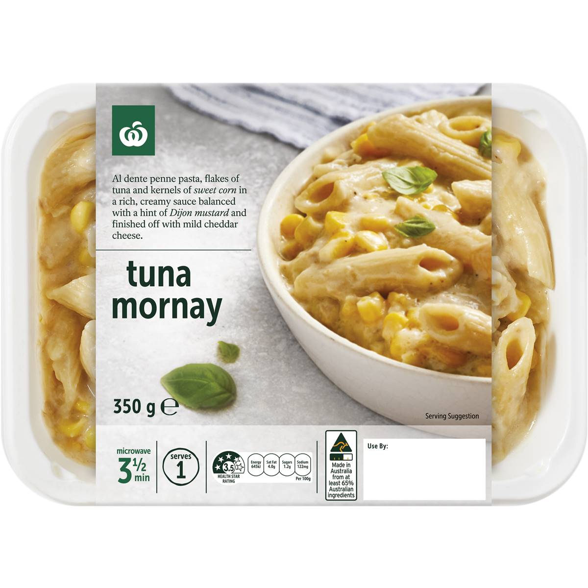 154 calories in Woolworths Tuna Mornay (100g) calcount