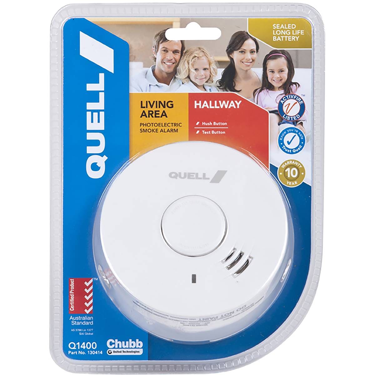 Quell Q1400 Photoelectric Smoke Alarm Lithium Sealed Battery