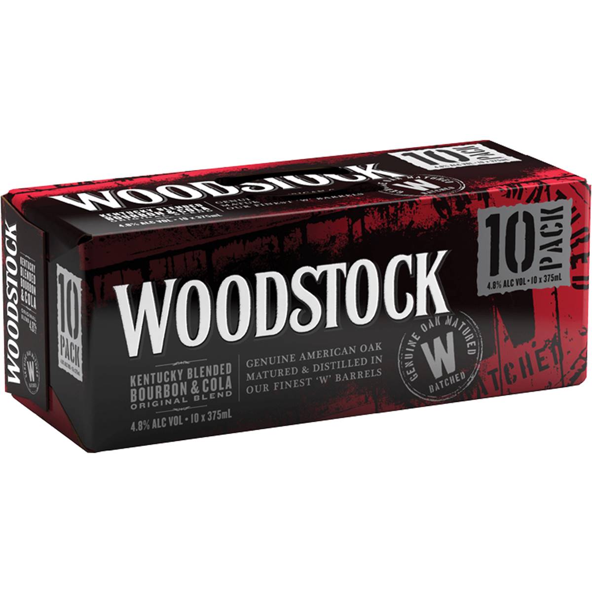 Calories in Woodstock Bourbon & Cola Can 4.8%