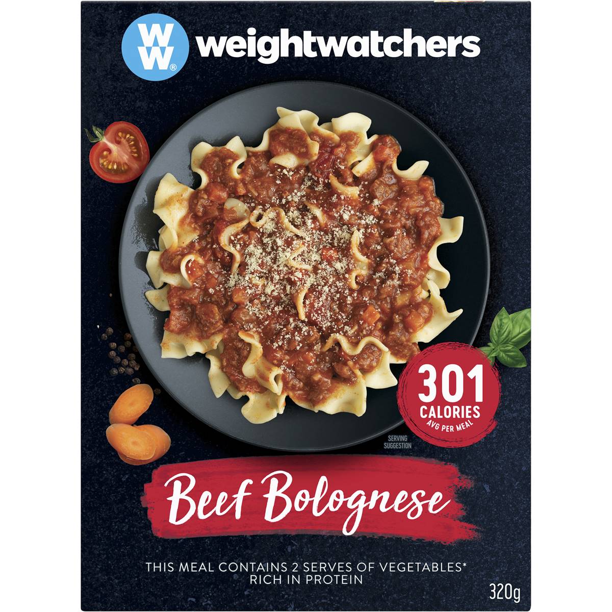 Calories in Weight Watchers Classic Beef Bolognese