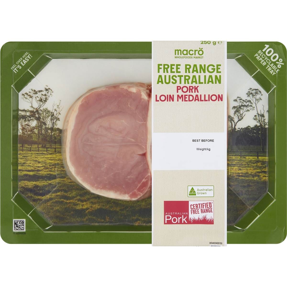 Macro Free Range Pork Medallion 250g