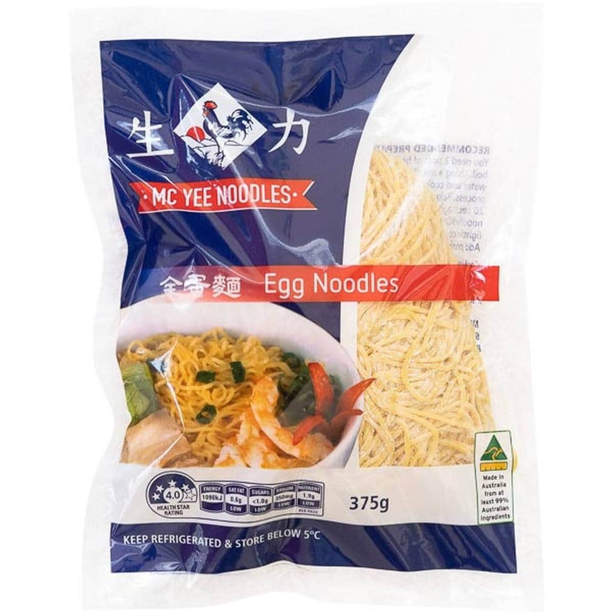 Calories in Mc Yee Egg Noodles Traditional calcount