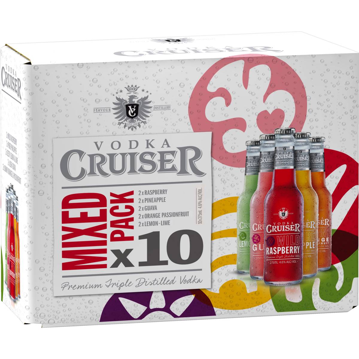 Calories in Vodka Cruiser Mixed Pack 273ml