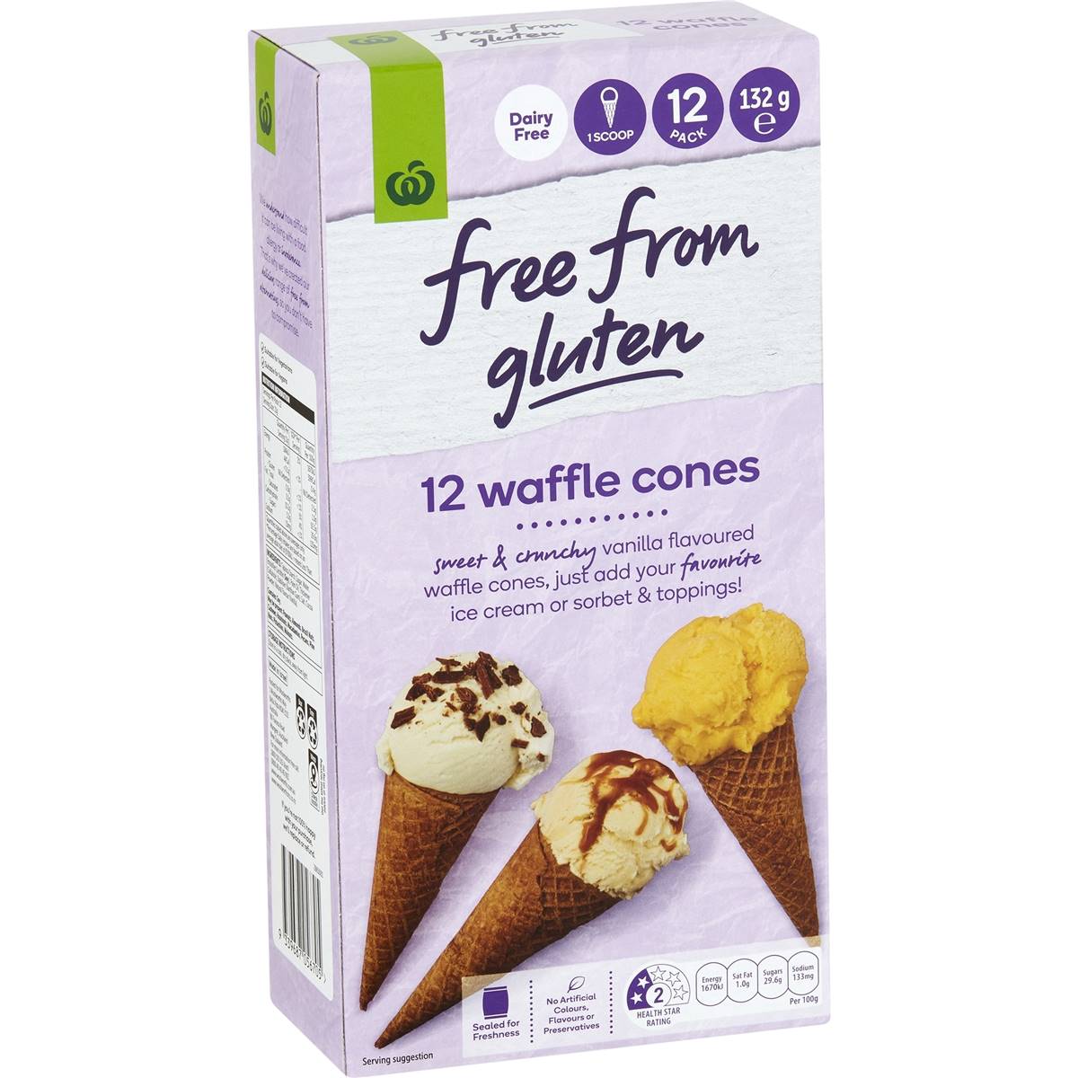 Woolworths Free From Gluten Waffle Cones