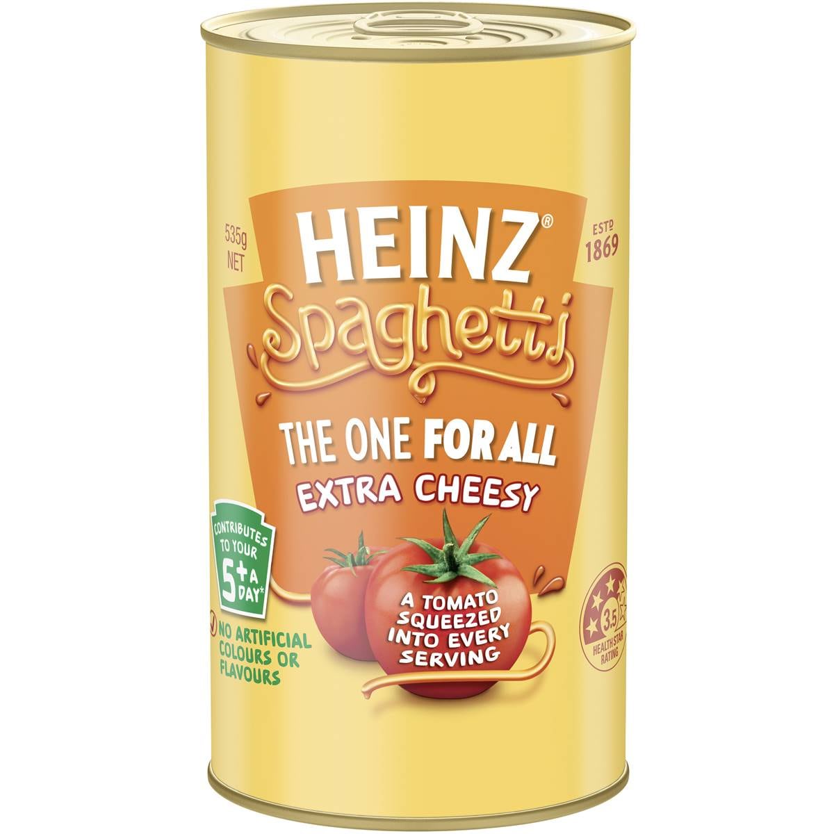 Calories in Heinz Spaghetti Extra Cheesy Sauce calcount