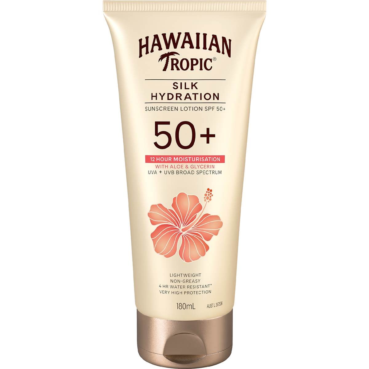 Hawaiian Tropic SPF 50+ Silk Hydration Sunscreen Lotion 180mL