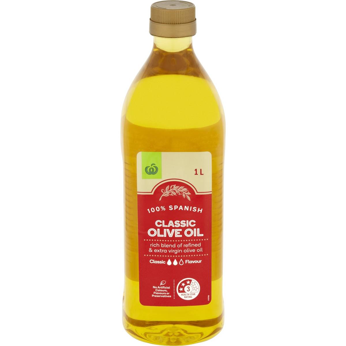 Calories in Woolworths Classic Olive Oil Spanish Classic