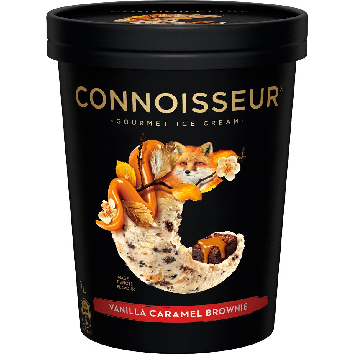 Connoisseur Ice Cream Vanilla Caramel Brownie 1L