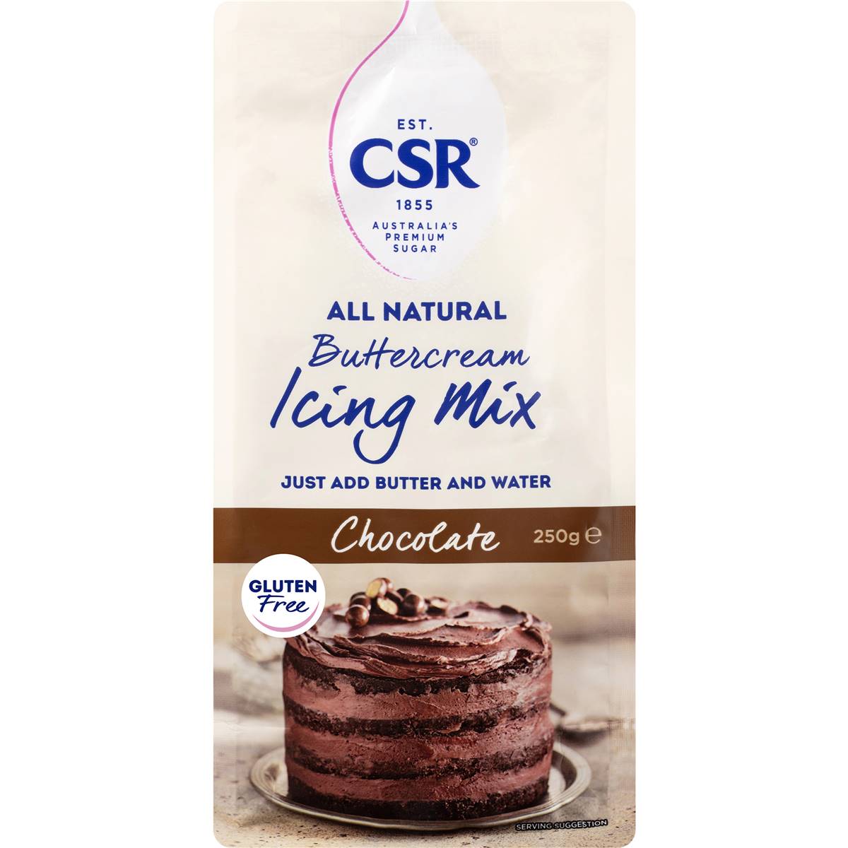 Calories in Csr All Natural Buttercream Icing Mix Chocolate Calorie