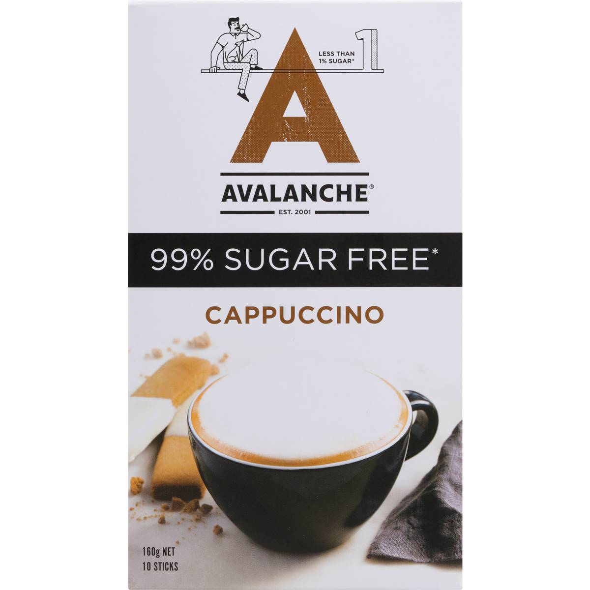 Avalanche 99% Sugar Free Cappucinno 10 pack