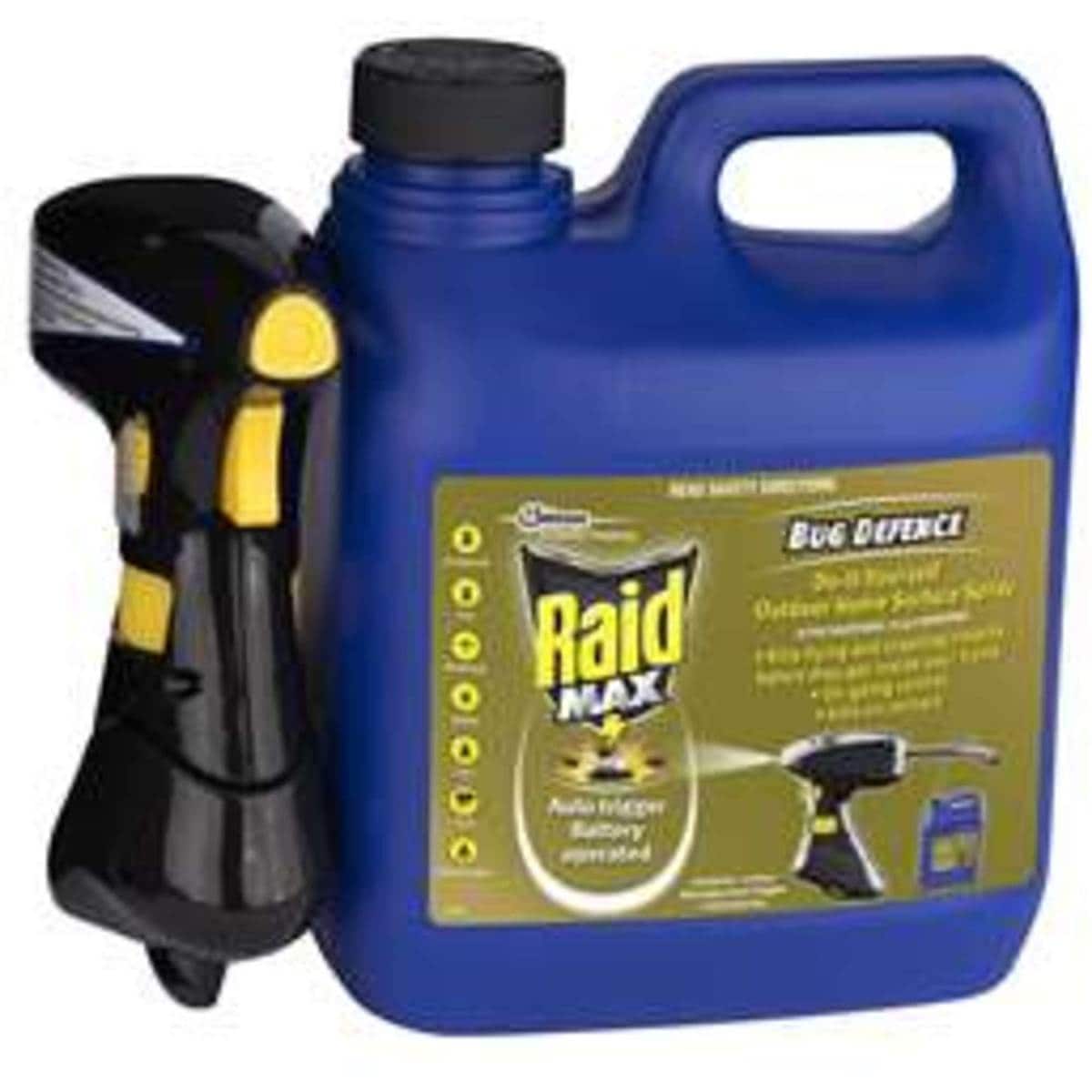 Raid Surface Spray Max Bug Defense Outdoor 2l Woolworths