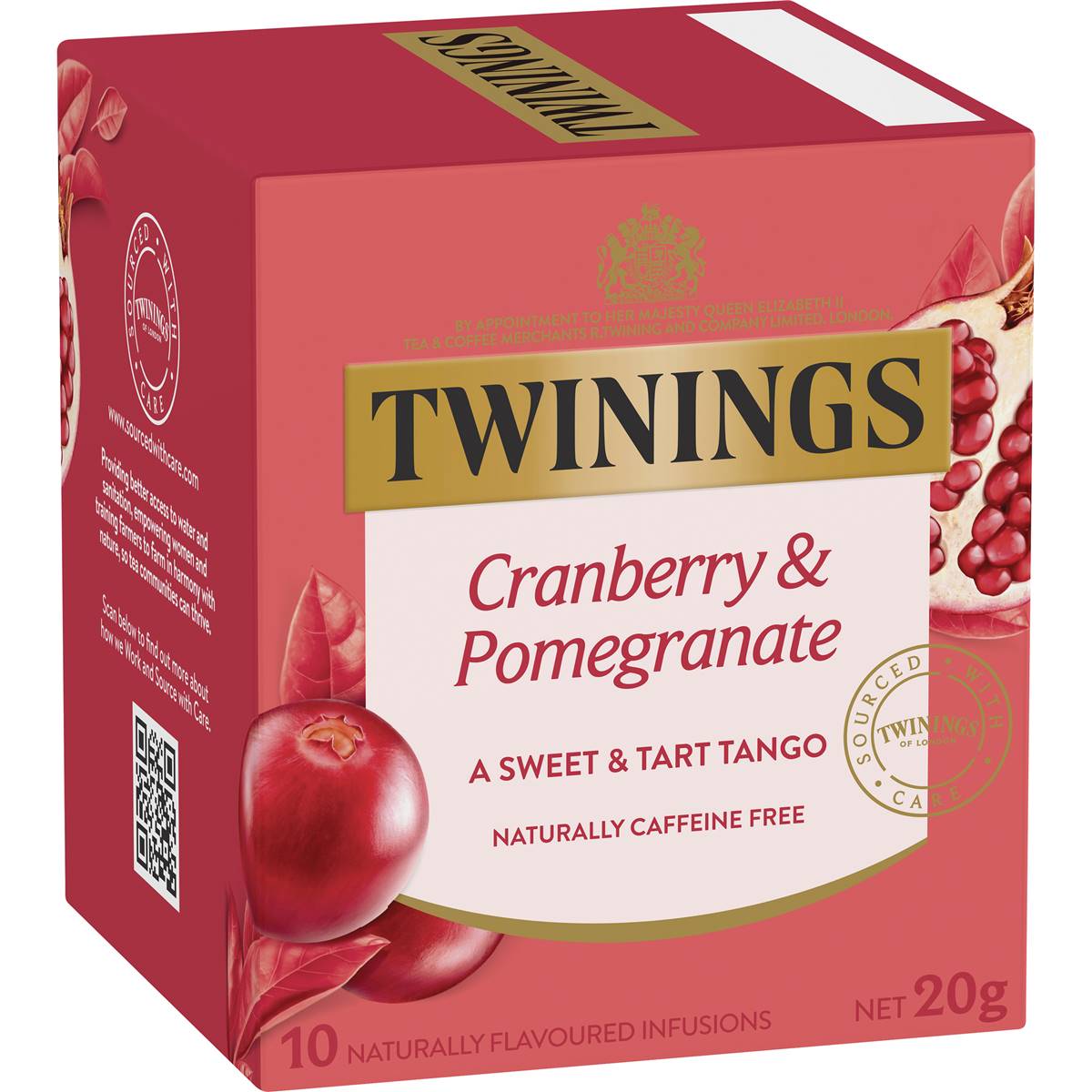 Calories in Twinings Cranberry & Pomegranate Tea Bags