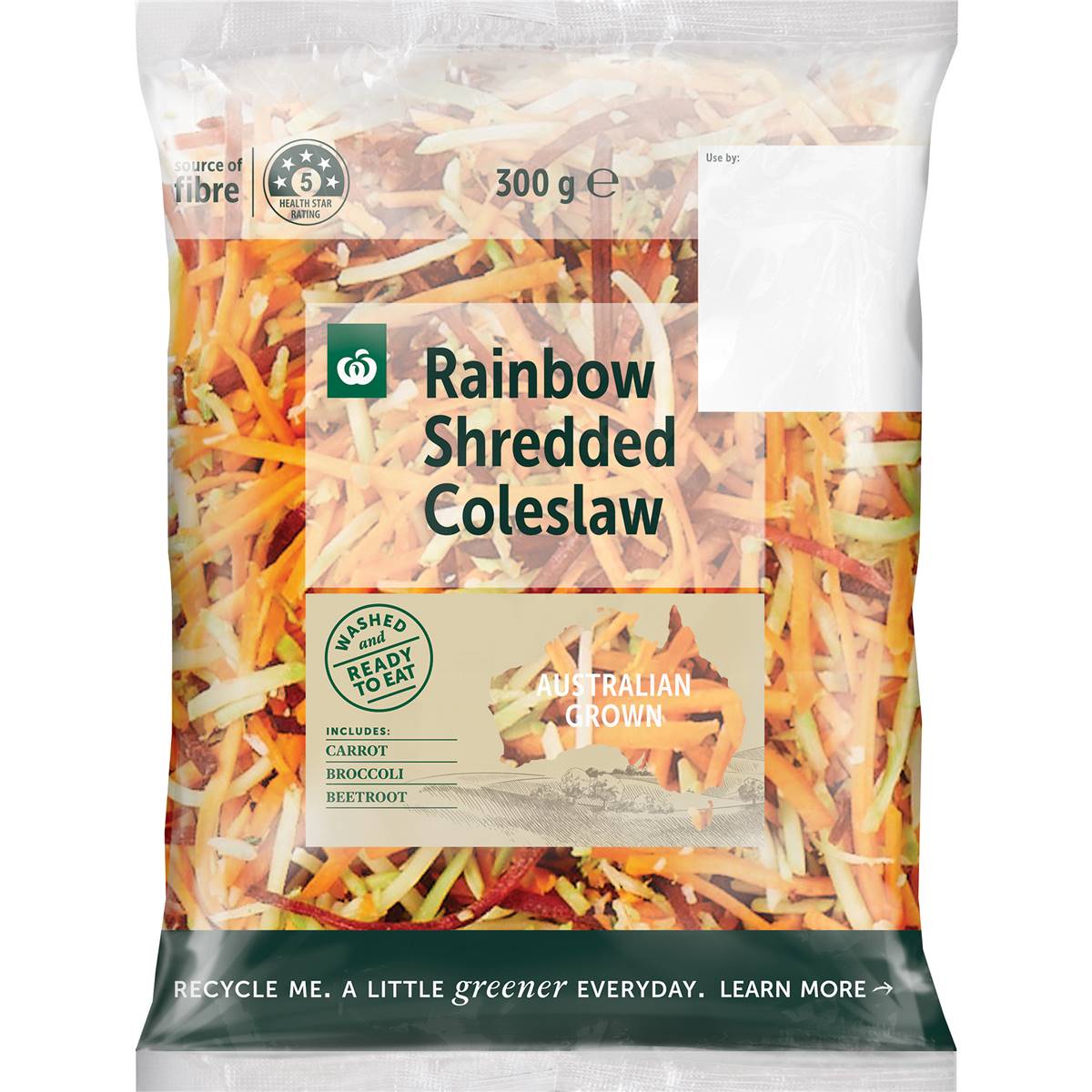 Calories in Woolworths Rainbow Coleslaw