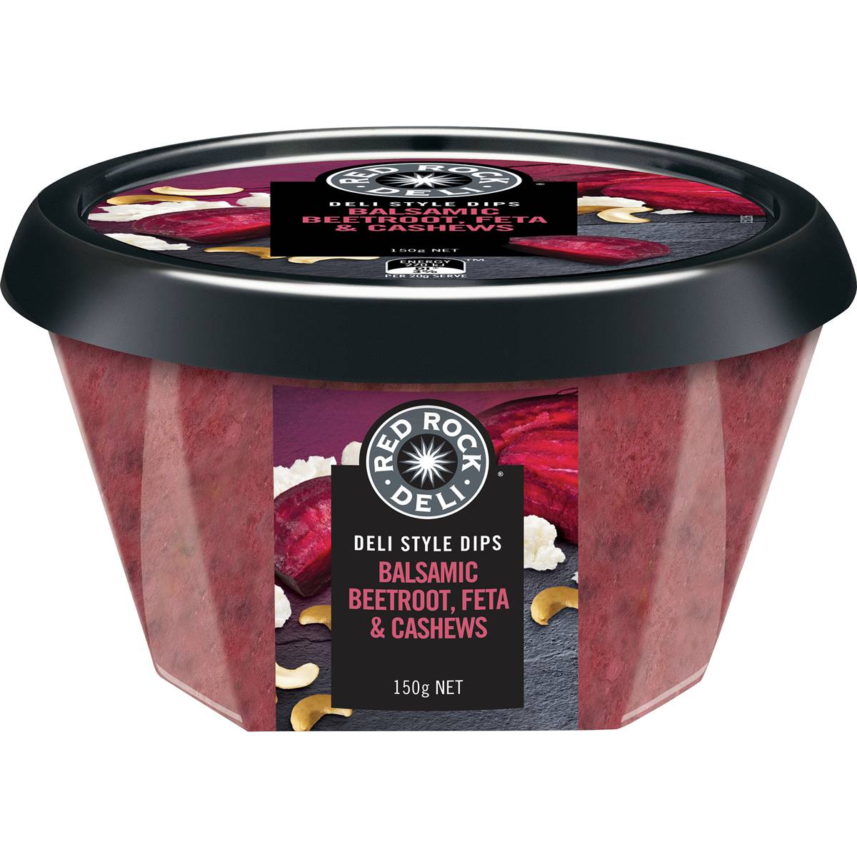 Calories in Red Rock Deli Dip Beetroot, Feta & Cashew calcount