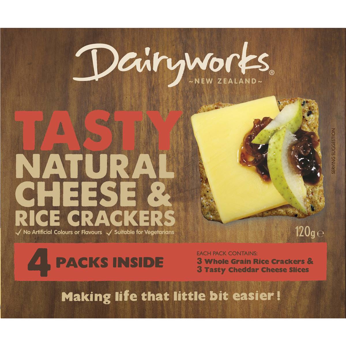 Calories in Dairyworks Tasty Cheese & Crackers calcount
