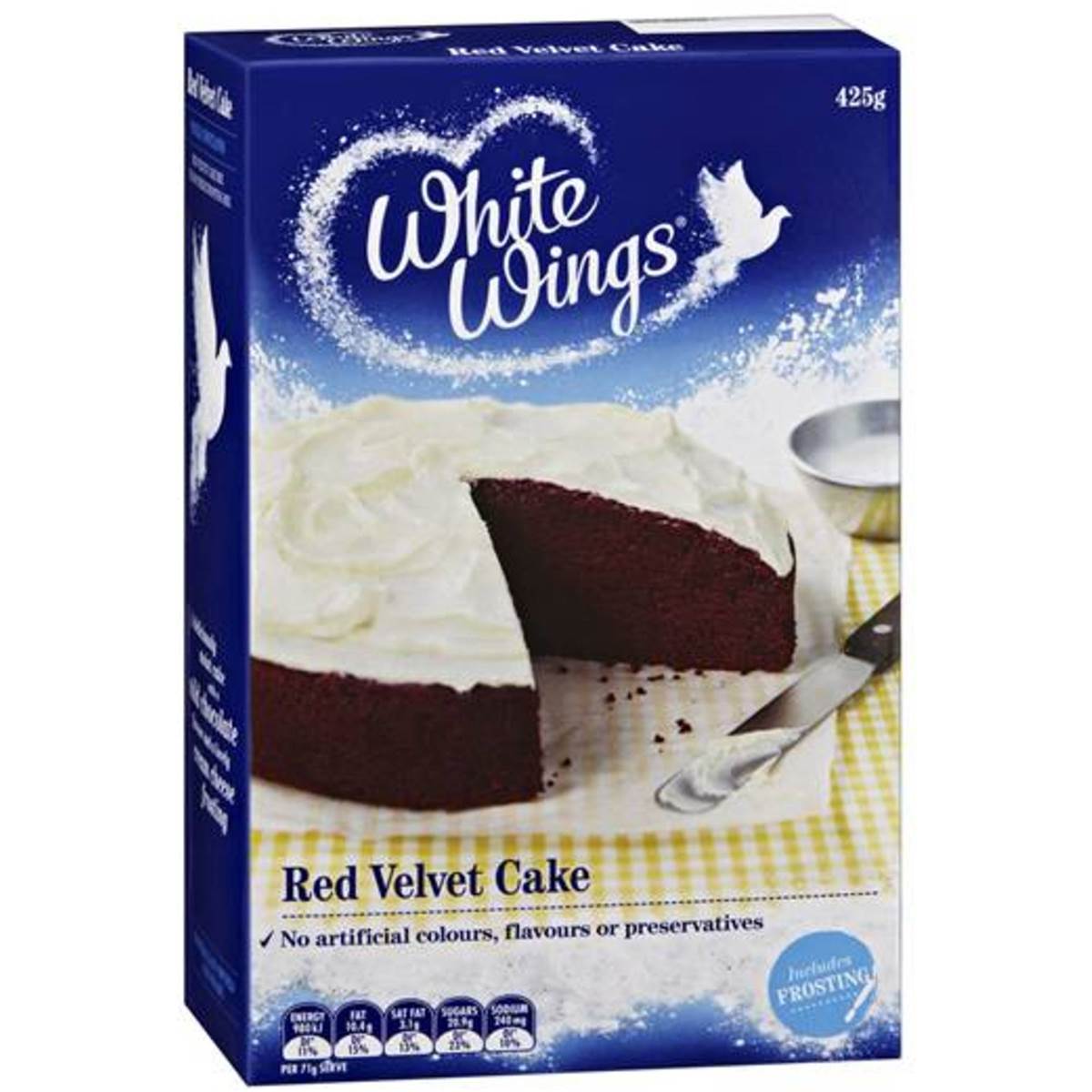 White Wings Cake Mix Devilish Red Velvet 425g Woolworths