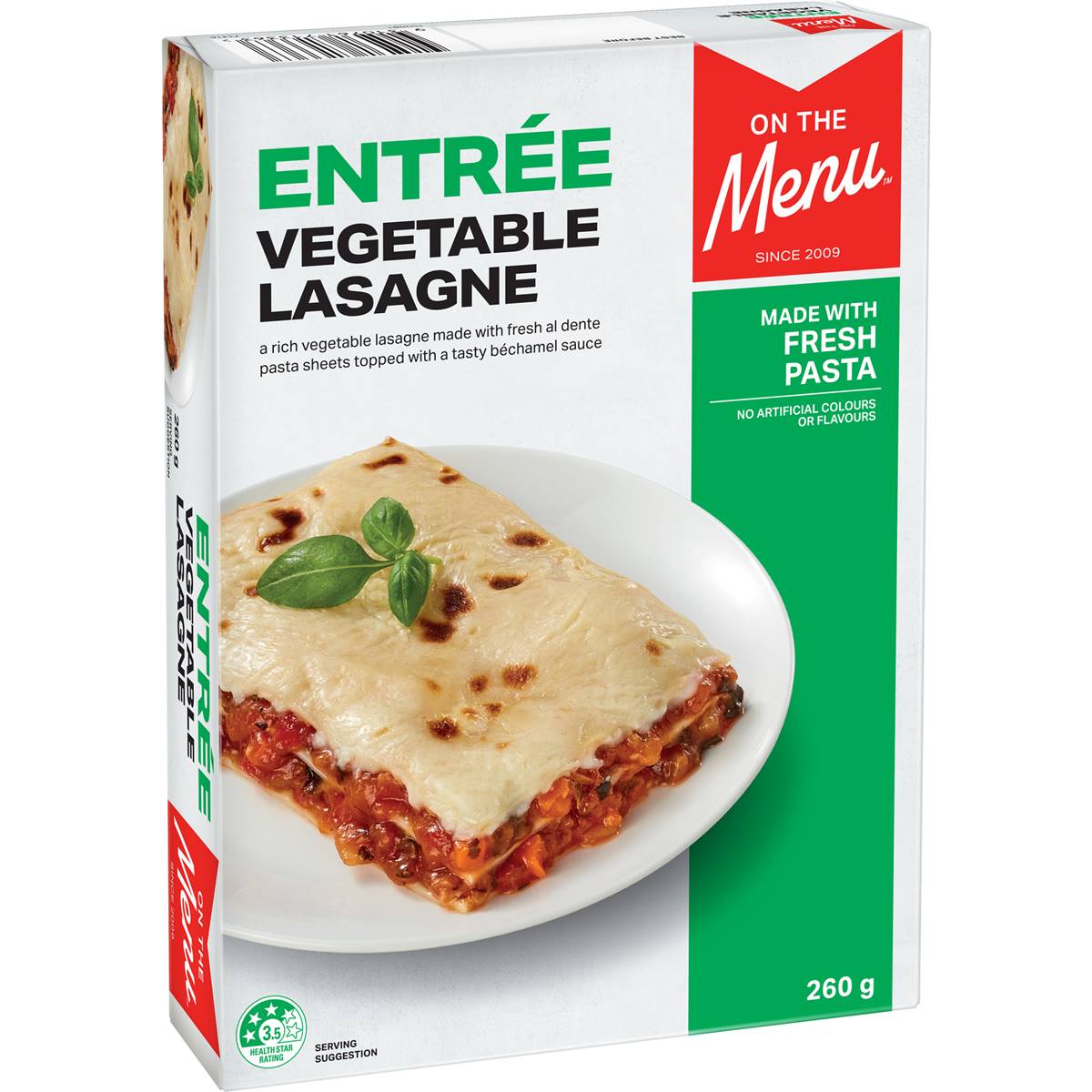 Calories in On The Menu Lasagne Vegetable calcount