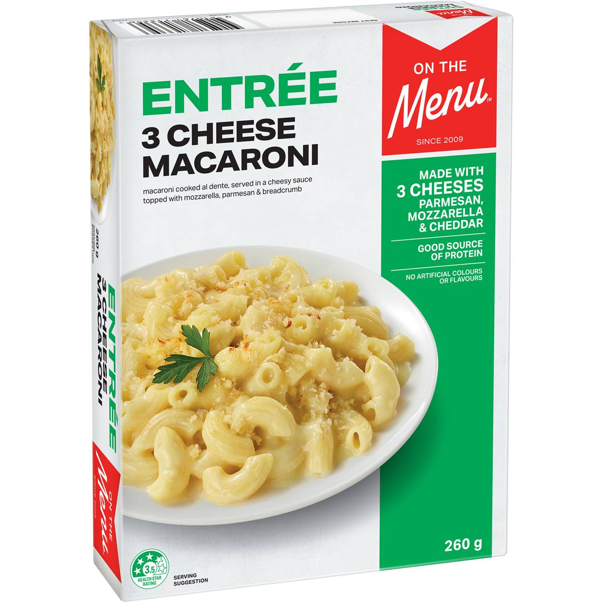 Calories In On The Menu Three Cheese Macaroni Calcount