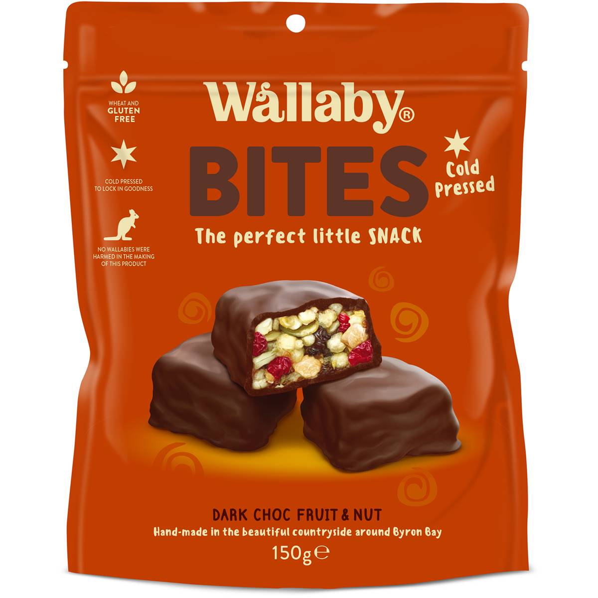 Calories in Wallaby Bites Dark Chocolate Fruit Nut