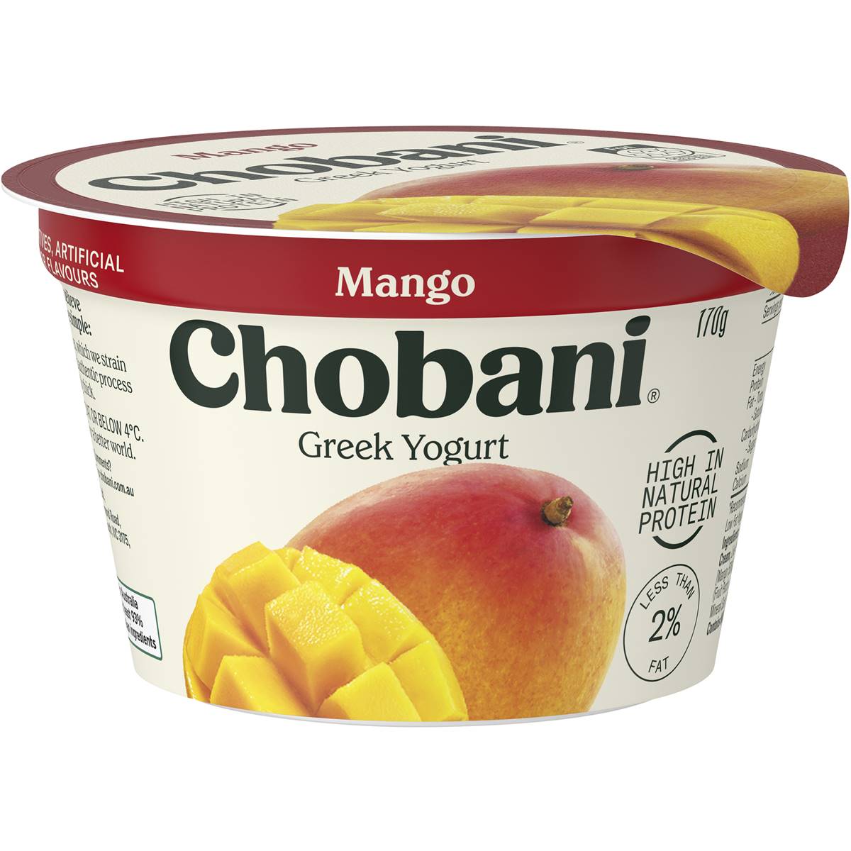 Calories in Chobani Low Fat Mango Yoghurt calcount