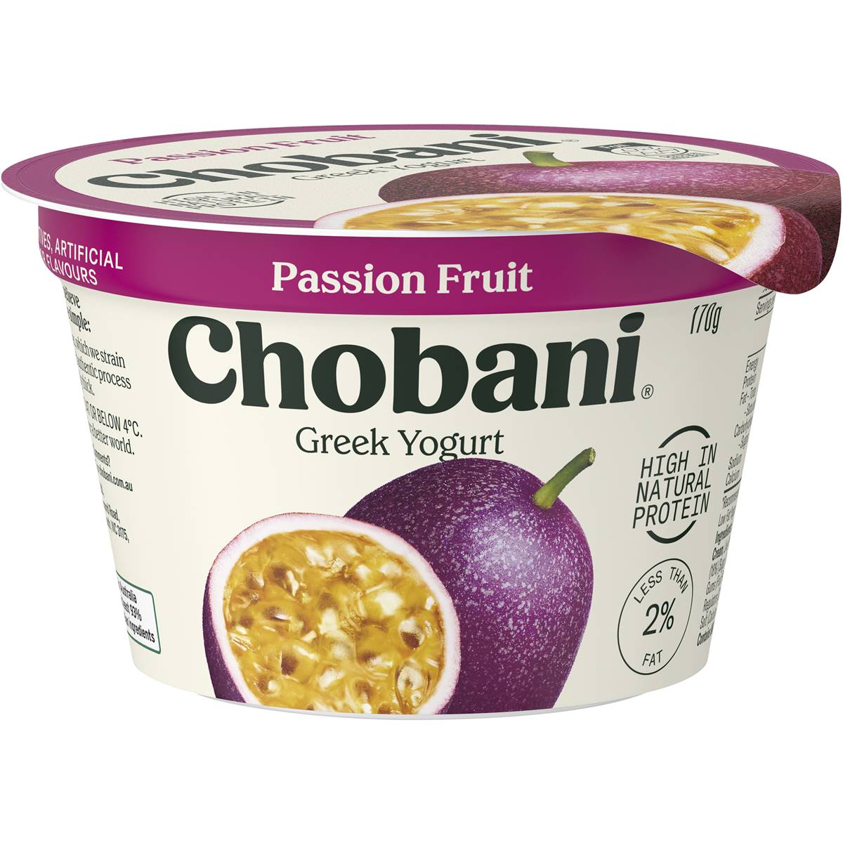 Calories in Chobani Low Fat Passionfruit Yoghurt calcount