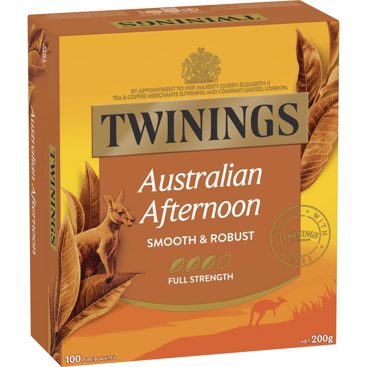 Calories in Twinings Australian Afternoon Tea Bags Tea Bags