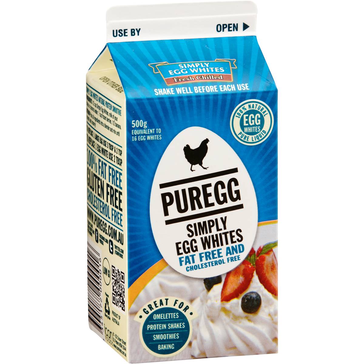 Calories in Puregg Simply Egg Whites