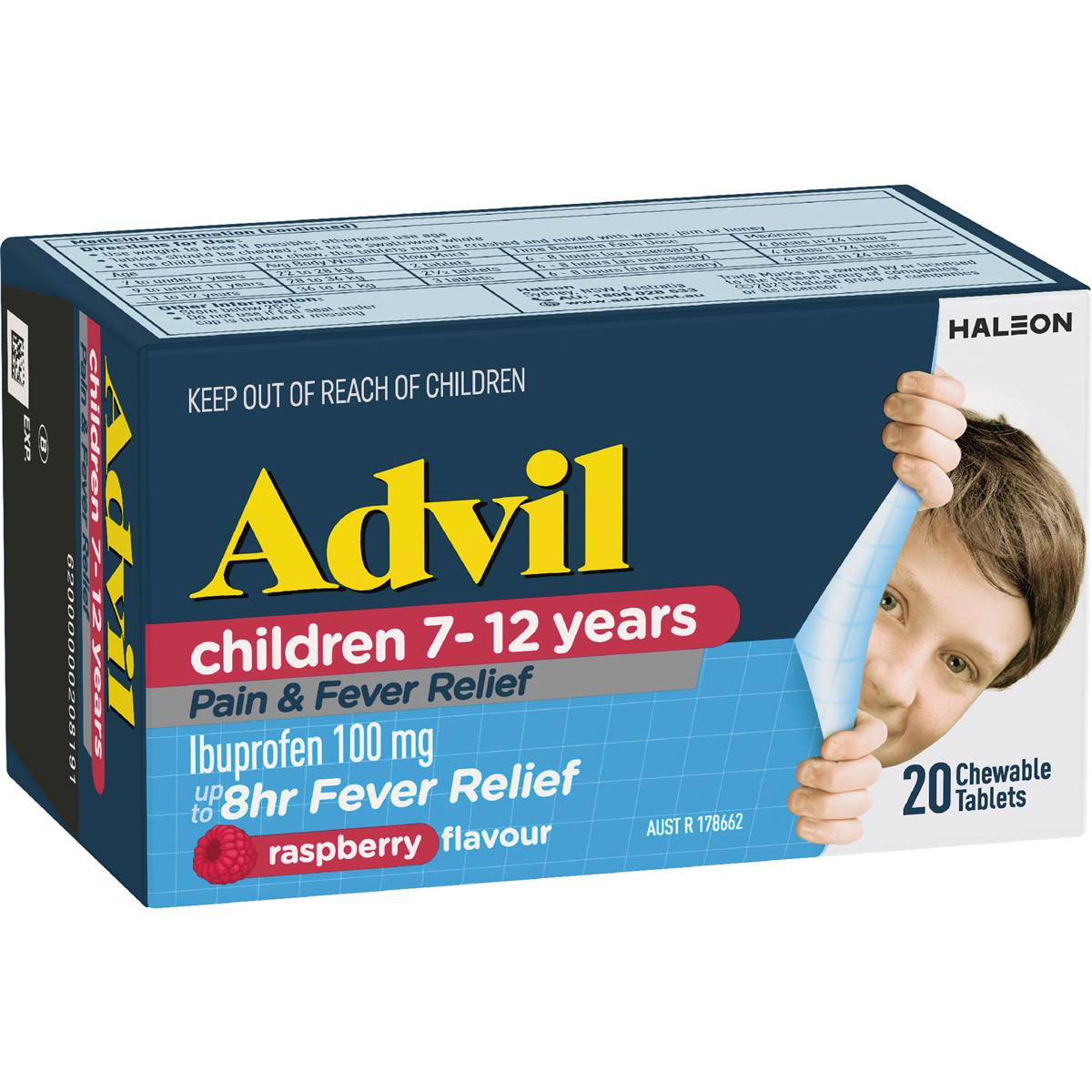 Advil Childrens Pain & Fever Relief Ibuprofen Chewable Tablets