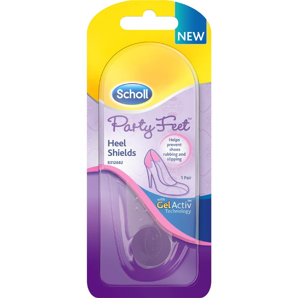 Scholl Party Feet Foot Care Invisible Heel Shields each