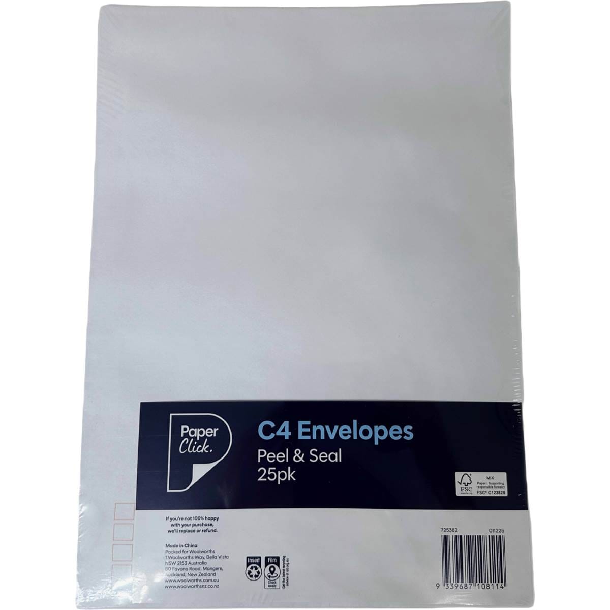 Paperclick C4 Envelopes Peel & Seal