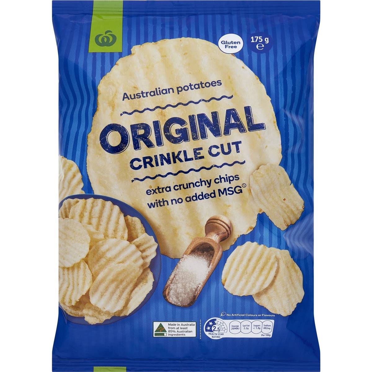 Calories in Woolworths Crinkle Cut Chips Original Crinkle Cut Original