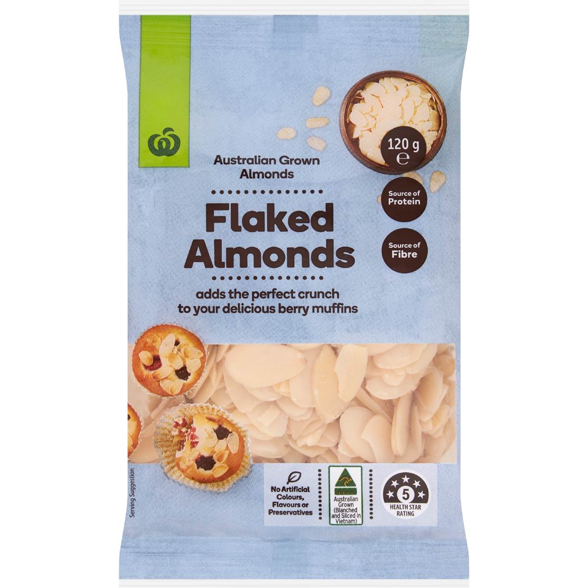 Calories in Woolworths Almonds Flaked calcount