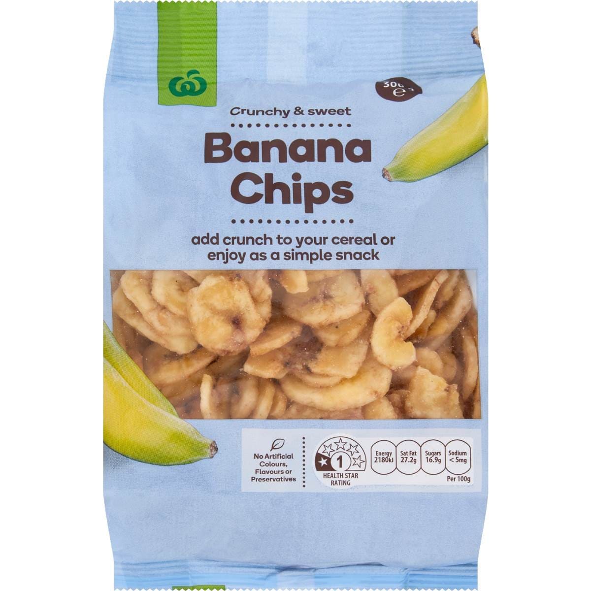 Calories in Woolworths Banana Chips calcount