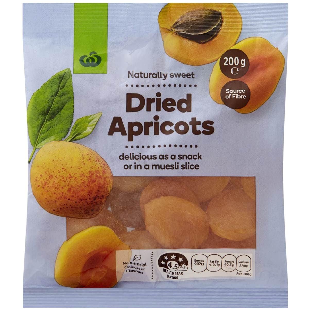 Calories in Woolworths Apricot Tangy calcount