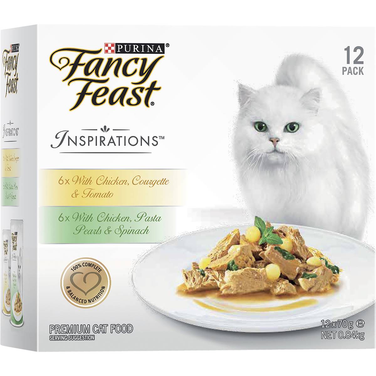Fancy Feast Adult Inspirations Chicken Collection Wet Cat Food 70g x 12 pack – Woolworths