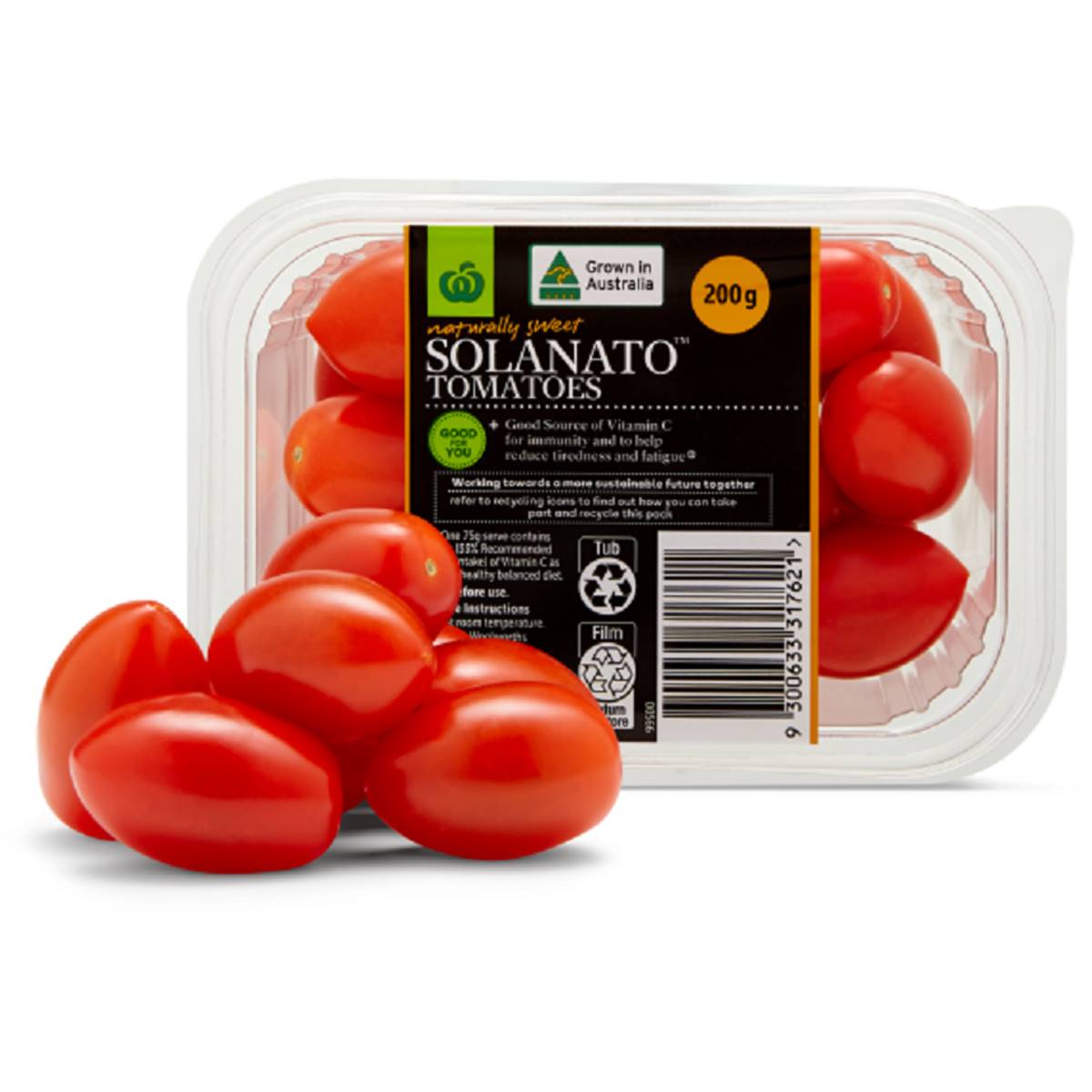 Calories in Woolworths Solanato Tomato
