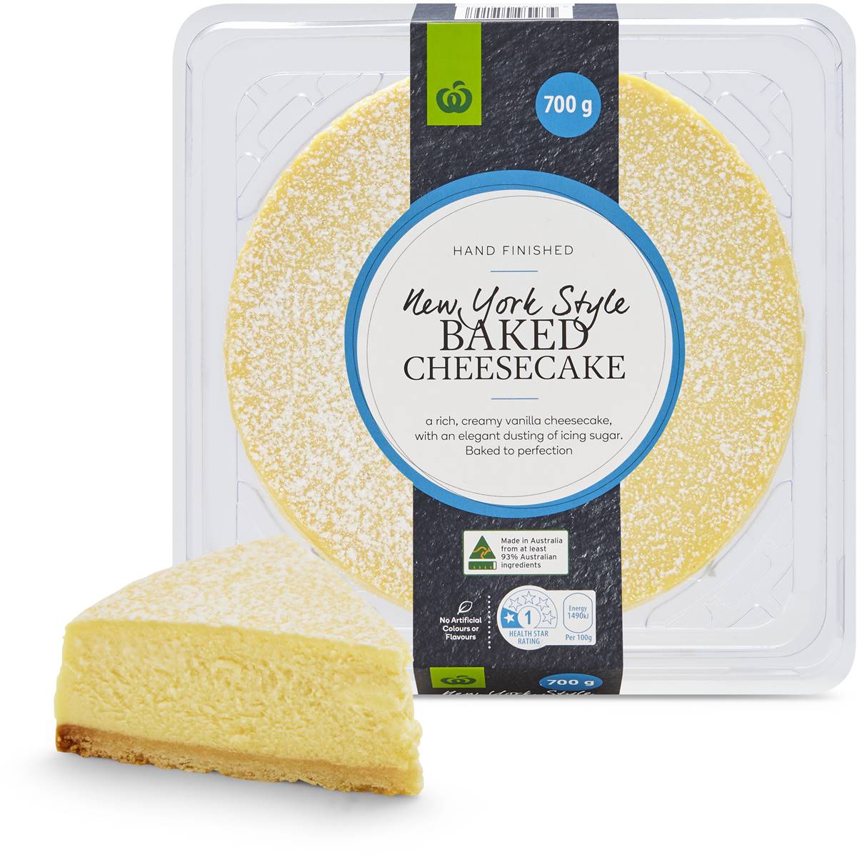 Calories in Woolworths New York Style Baked Cheesecake calcount